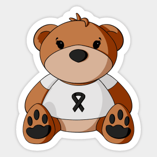 Melanoma Awareness Teddy Bear Sticker